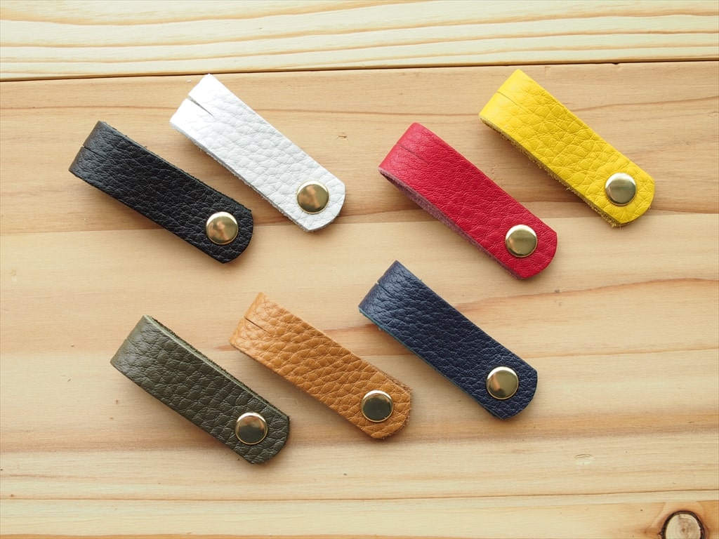 コードクリップ ケーブル収納 ケーブルクリップ ガジェット おしゃれ レザー 革 bag.bus バッグ.バス